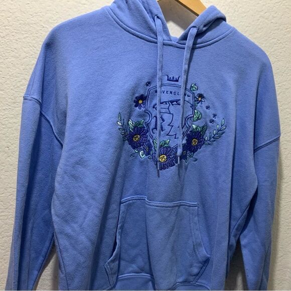 Harry Potter Floral Ravenclaw Crest Women's Hoodie - BoxLunch Exclusive - Picture 3 of 10